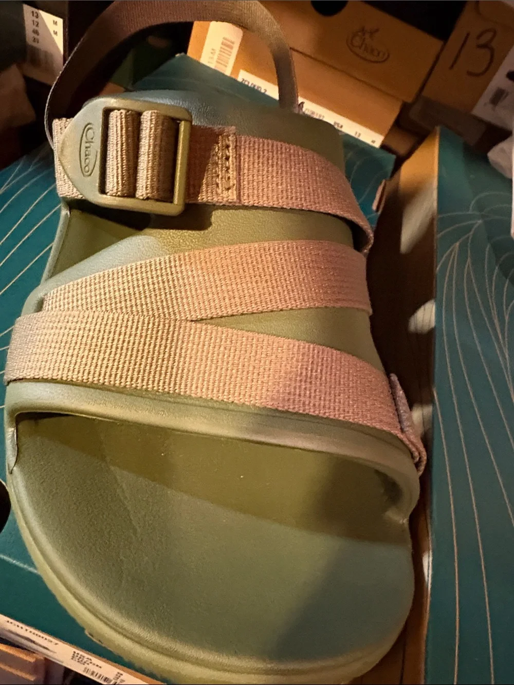 Chaco Olive Green sport Sandals new